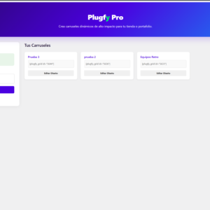 Plugfy Carousel Pro - WordPress Ligero y Personalizable: imagen 1