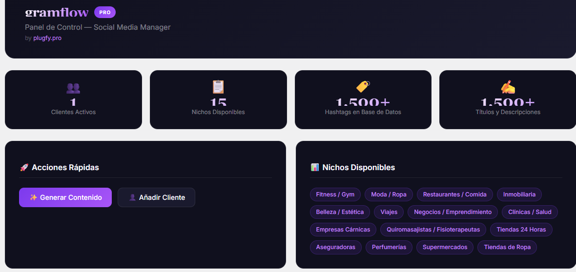 Gramflow Social Manager: imagen 2